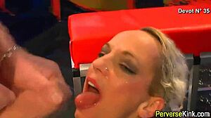 Golden shower and cum eating in HD video